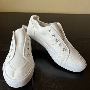 Obtaom Womens Slip on Canvas Shoes Laceless Sneakers Women’s 8